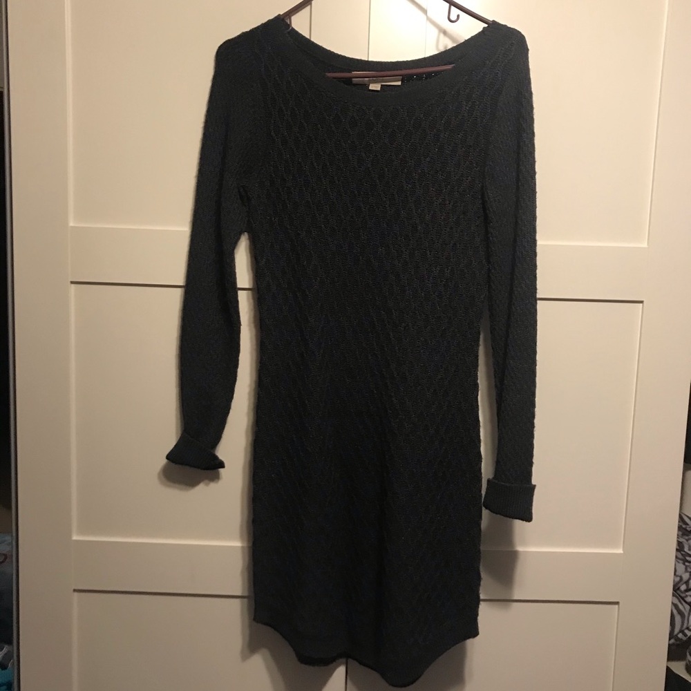 Ann Taylor LOFT gray sweater dress